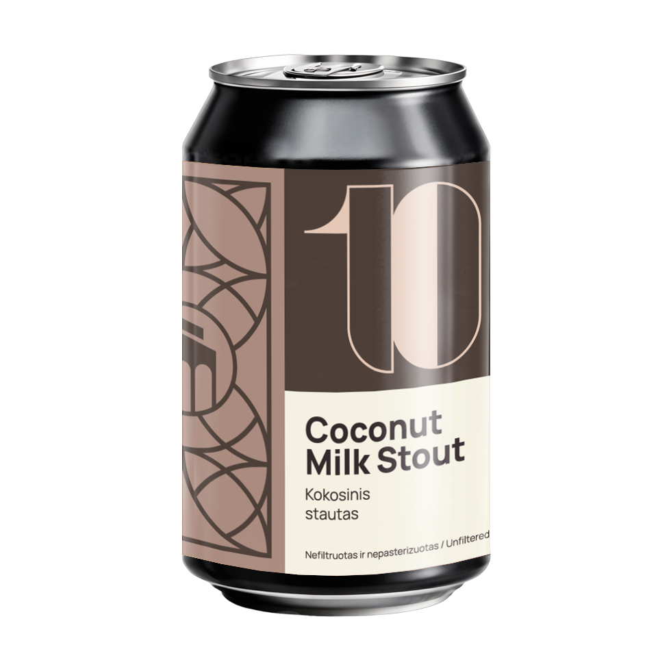 Coconut Milk Stout 4.7% ABV /13.5°P