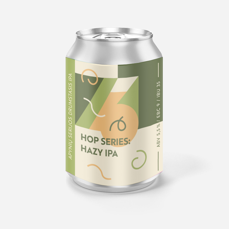 Alus Hop Series Hazy IPA / Apynių serijos drumstasis elis  5.5%ABV /17°P