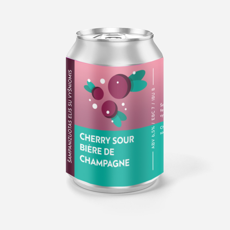 Alus Cherry Sour Biere de Champagne 6.5% ABV