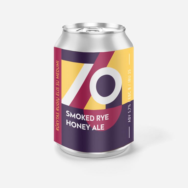 Smoked Rye Honey Ale  5.7%ABV /14°P