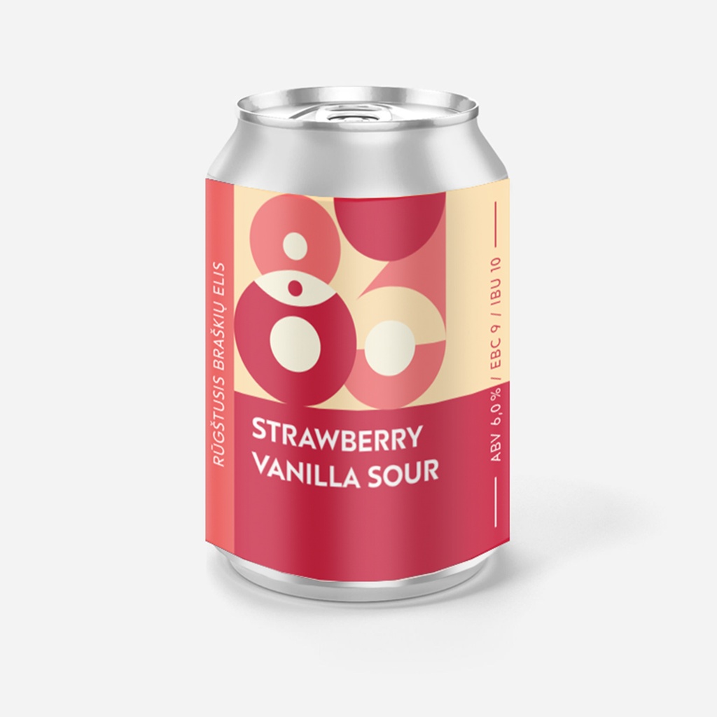 Alus Strawberry & Vanilla Sour 6% ABV 15°P 