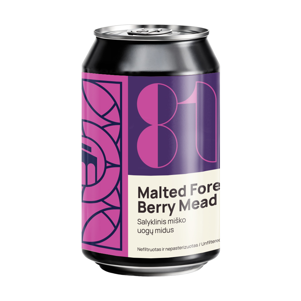 Malted Forrest Berry Mead  9.5%ABV /18°P 