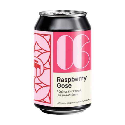 Gose with raspberries 3.5%ABV 8°P