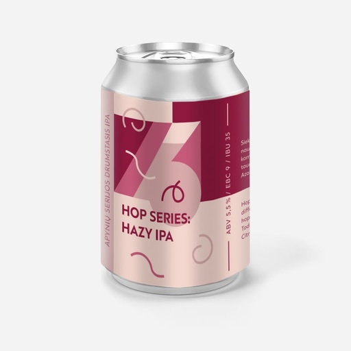 Alus Hop Series Hazy IPA / Apynių serijos drumstasis elis  5.5%ABV /17°P