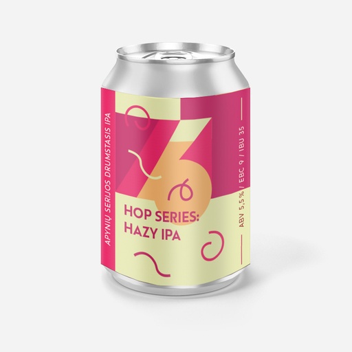 Alus Hop Series Hazy IPA / Apynių serijos drumstasis elis  5.5%ABV /17°P