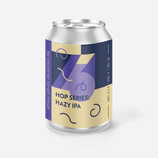 Hop series Hazy IPA  5.5%ABV /17°P