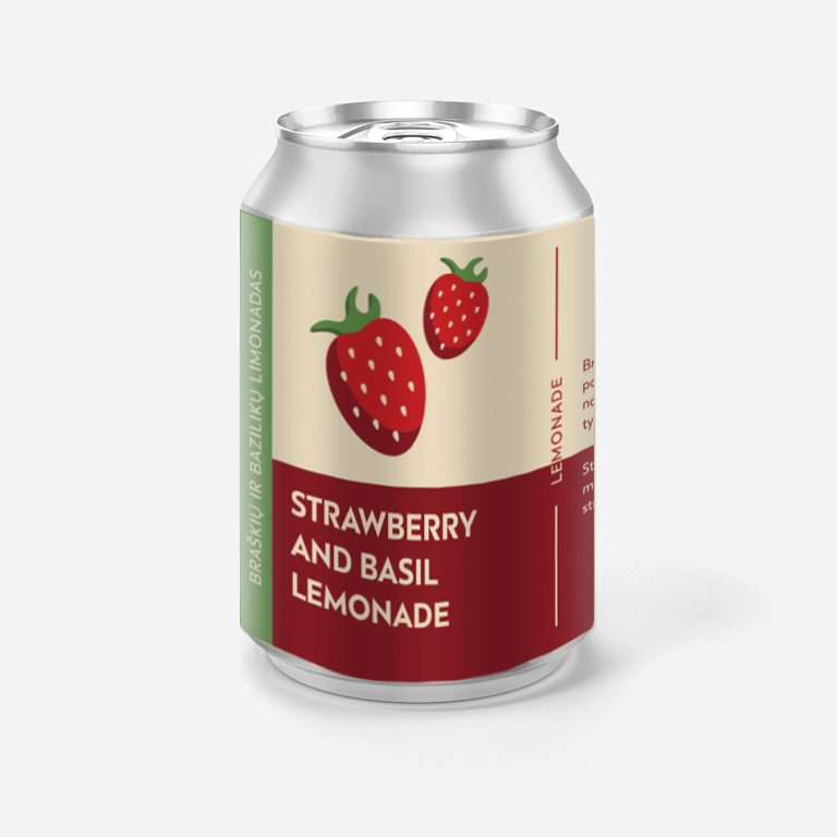 Strawberry and Basil Lemonade / Braškių ir baziliko limonadas