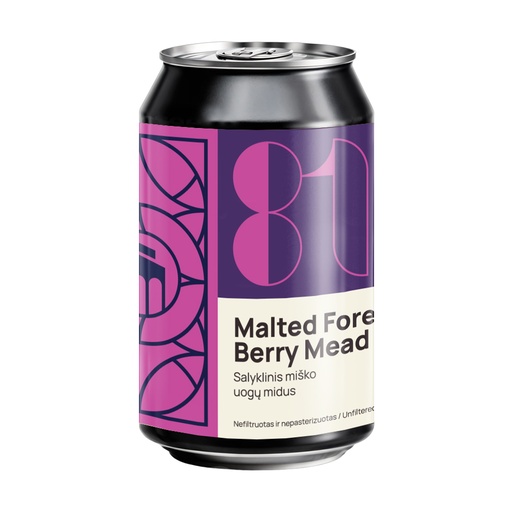 Malted Forrest Berry Mead  9.5%ABV /18°P 