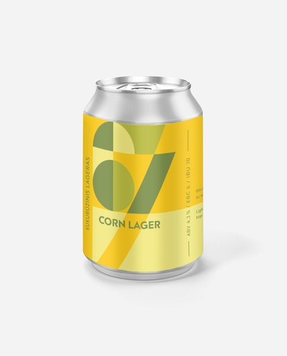 Corn Lager  4.3%ABV /11°P